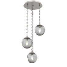 Hammerton CNB0066-03-BS-GS-CH1-L3 - Aster Round 3pc Multi-Pendant with Chain (LED)