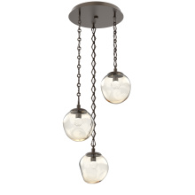 Hammerton CNB0066-03-FB-FA-CH1-L1 - Aster Round 3pc Multi-Pendant with Chain (LED)