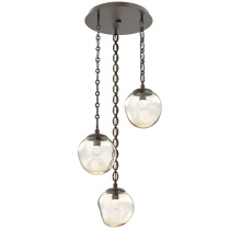 Hammerton CNB0066-03-FB-FA-CH2-L3 - Aster Round 3pc Multi-Pendant Chain (LED)