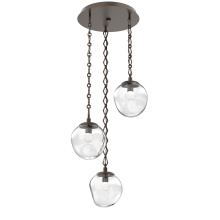 Hammerton CNB0066-03-FB-FC-CH1-L3 - Aster Round 3pc Multi-Pendant with Chain (LED)