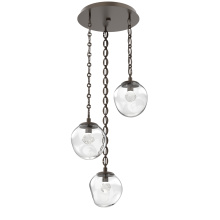 Hammerton CNB0066-03-FB-ZC-CH2-L1 - Aster Round 3pc Multi-Pendant Chain (LED)