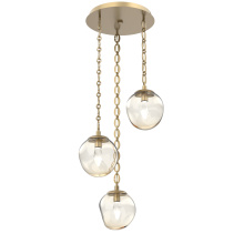 Hammerton CNB0066-03-GB-GA-CH2-L3 - Aster Round 3pc Multi-Pendant with Chain (LED)