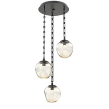 Hammerton CNB0066-03-MB-FA-CH3-L3 - Aster Round 3pc Multi-Pendant with Chain (LED)