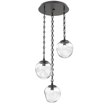 Hammerton CNB0066-03-MB-FC-CH1-L3 - Aster Round 3pc Multi-Pendant with Chain (LED)