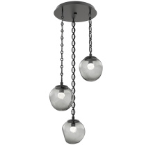 Hammerton CNB0066-03-MB-FS-CH2-L3 - Aster Round 3pc Multi-Pendant with Chain (LED)