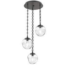Hammerton CNB0066-03-MB-GC-CH1-L1 - Aster Round 3pc Multi-Pendant Chain (LED)