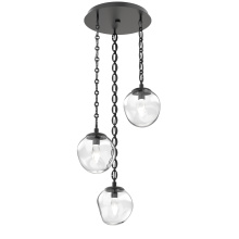 Hammerton CNB0066-03-MB-GC-CH2-L1 - Aster Round 3pc Multi-Pendant with Chain (LED)