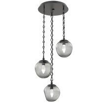 Hammerton CNB0066-03-MB-GS-CH1-L1 - Aster Round 3pc Multi-Pendant with Chain (LED)