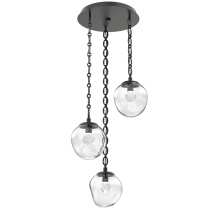 Hammerton CNB0066-03-MB-ZC-CH2-L3 - Aster Round 3pc Multi-Pendant with Chain (LED)