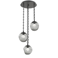 Hammerton CNB0066-03-MB-ZS-CH2-L3 - Aster Round 3pc Multi-Pendant with Chain (LED)