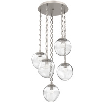 Hammerton CNB0066-05-BS-FC-CH2-L1 - Aster Round 5pc Multi-Pendant with Chain (LED)