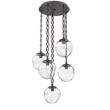 Hammerton CNB0066-05-FB-FC-CH2-L1 - Aster Round 5pc Multi-Pendant with Chain (LED)