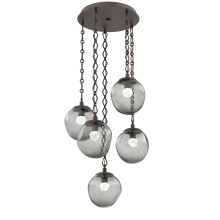 Hammerton CNB0066-05-FB-FS-CH1-L1 - Aster Round 5pc Multi-Pendant Chain (LED)