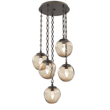 Hammerton CNB0066-05-FB-GB-CH1-L3 - Aster Round 5pc Multi-Pendant Chain (LED)