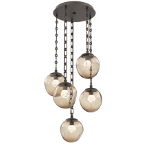 Hammerton CNB0066-05-FB-ZB-CH3-L3 - Aster Round 5pc Multi-Pendant Chain (LED)