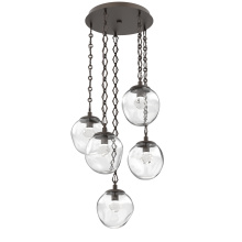 Hammerton CNB0066-05-FB-ZC-CH1-L1 - Aster Round 5pc Multi-Pendant with Chain (LED)