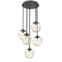 Hammerton CNB0066-05-MB-FA-CH1-L3 - Aster Round 5pc Multi-Pendant with Chain (LED)