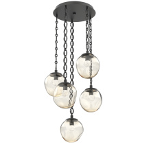 Hammerton CNB0066-05-MB-FA-CH2-L3 - Aster Round 5pc Multi-Pendant with Chain (LED)