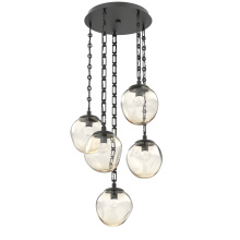 Hammerton CNB0066-05-MB-FA-CH3-L1 - Aster Round 5pc Multi-Pendant with Chain (LED)