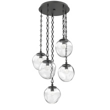 Hammerton CNB0066-05-MB-FC-CH1-L1 - Aster Round 5pc Multi-Pendant with Chain (LED)