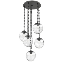 Hammerton CNB0066-05-MB-FC-CH3-L3 - Aster Round 5pc Multi-Pendant with Chain (LED)