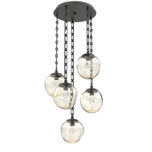 Hammerton CNB0066-05-MB-ZA-CH3-L3 - Aster Round 5pc Multi-Pendant with Chain (LED)