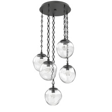 Hammerton CNB0066-05-MB-ZC-CH1-L1 - Aster Round 5pc Multi-Pendant with Chain (LED)