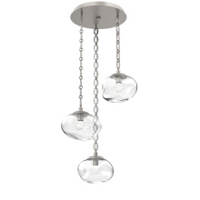 Hammerton CNB0068-03-BS-FC-CH2-L1 - Nova Round 3pc Multi-Pendant with Chain (LED)