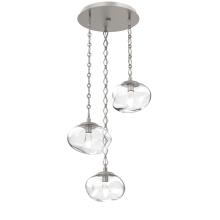 Hammerton CNB0068-03-BS-GC-CH1-L1 - Nova Round 3pc Multi-Pendant with Chain (LED)