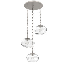 Hammerton CNB0068-03-BS-ZC-CH1-L1 - Nova Round 3pc Multi-Pendant with Chain (LED)