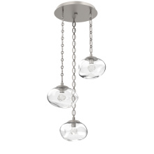 Hammerton CNB0068-03-BS-ZC-CH2-L1 - Nova Round 3pc Multi-Pendant with Chain (LED)