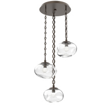 Hammerton CNB0068-03-FB-FC-CH2-L3 - Nova Round 3pc Multi-Pendant with Chain (LED)