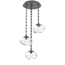 Hammerton CNB0068-03-FB-FC-CH3-L1 - Nova Round 3pc Multi-Pendant with Chain (LED)