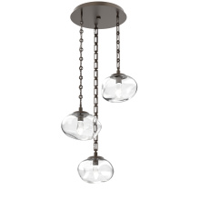 Hammerton CNB0068-03-FB-GC-CH3-L3 - Nova Round 3pc Multi-Pendant Chain (LED)