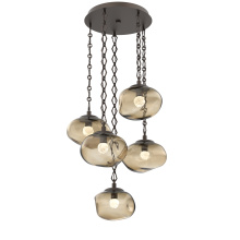 Hammerton CNB0068-05-FB-FB-CH1-L1 - Nova Round 5pc Multi-Pendant with Chain (LED)