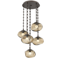 Hammerton CNB0068-05-FB-FB-CH3-L3 - Nova Round 5pc Multi-Pendant Chain (LED)
