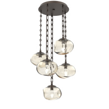 Hammerton CNB0068-05-FB-GA-CH3-L1 - Nova Round 5pc Multi-Pendant Chain (LED)