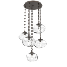 Hammerton CNB0068-05-FB-GC-CH1-L1 - Nova Round 5pc Multi-Pendant with Chain (LED)