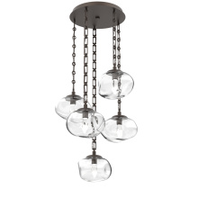 Hammerton CNB0068-05-FB-GC-CH3-L3 - Nova Round 5pc Multi-Pendant Chain (LED)