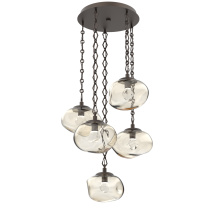 Hammerton CNB0068-05-FB-ZA-CH1-L1 - Nova Round 5pc Multi-Pendant Chain (LED)