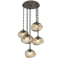 Hammerton CNB0068-05-FB-ZB-CH1-L1 - Nova Round 5pc Multi-Pendant with Chain (LED)