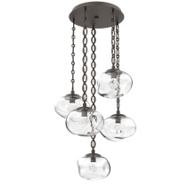 Hammerton CNB0068-05-FB-ZC-CH2-L3 - Nova Round 5pc Multi-Pendant with Chain (LED)