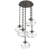 Hammerton CNB0068-05-FB-ZC-CH3-L1 - Nova Round 5pc Multi-Pendant with Chain (LED)