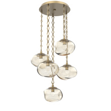 Hammerton CNB0068-05-GB-FA-CH1-L1 - Nova Round 5pc Multi-Pendant Chain (LED)