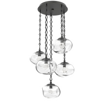 Hammerton CNB0068-05-MB-ZC-CH1-L1 - Nova Round 5pc Multi-Pendant with Chain (LED)