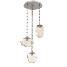 Hammerton CNB0069-03-BS-FA-CH3-L3 - Cosmos Round 3pc Multi-Pendant Chain (LED)