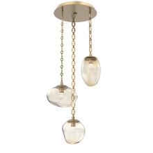 Hammerton CNB0069-03-GB-FA-CH2-L1 - Cosmos Round 3pc Multi-Pendant Chain (LED)