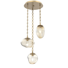 Hammerton CNB0069-03-GB-GA-CH1-L3 - Cosmos Round 3pc Multi-Pendant Chain (LED)