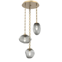 Hammerton CNB0069-03-GB-GS-CH2-L3 - Cosmos Round 3pc Multi-Pendant Chain (LED)