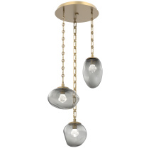 Hammerton CNB0069-03-GB-ZS-CH3-L1 - Cosmos Round 3pc Multi-Pendant Chain (LED)